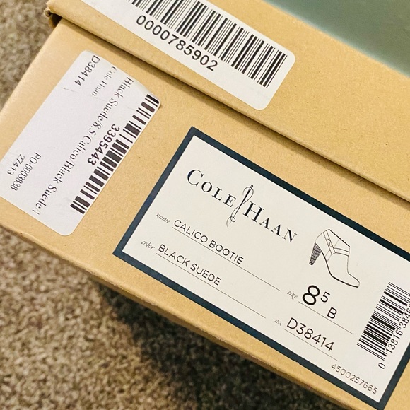 Cole Haan NikeAir Black Suede Calico Booties - Picture 17 of 17